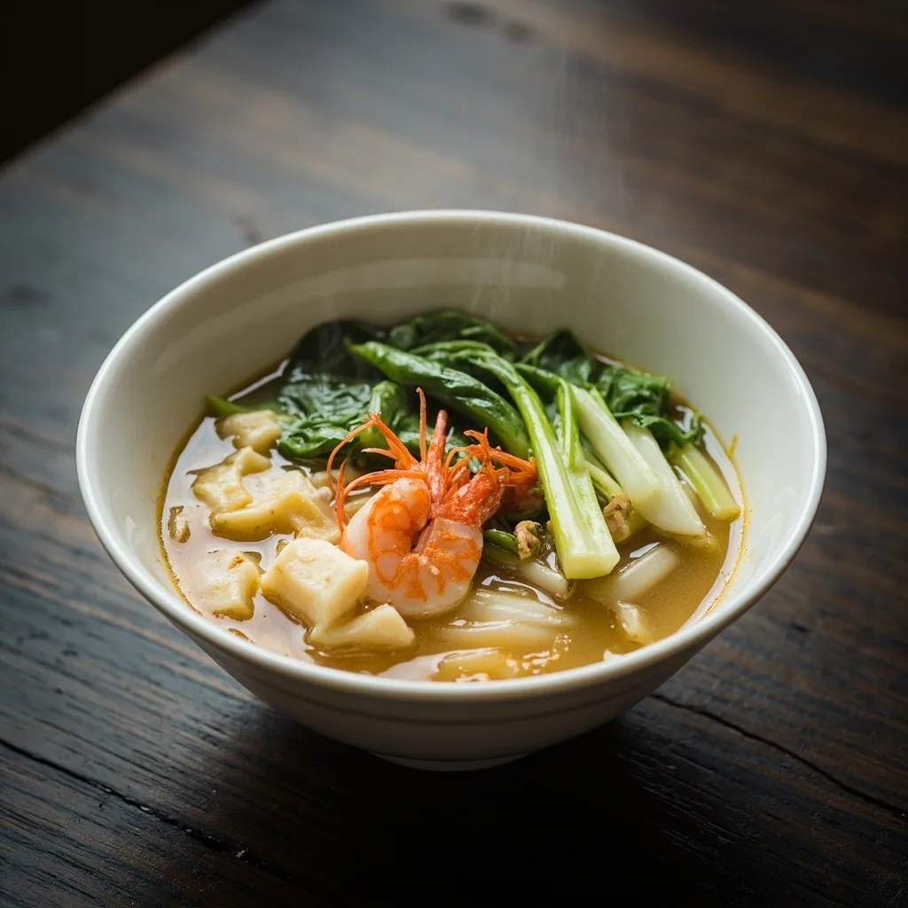 Tofu and Seafood Soup