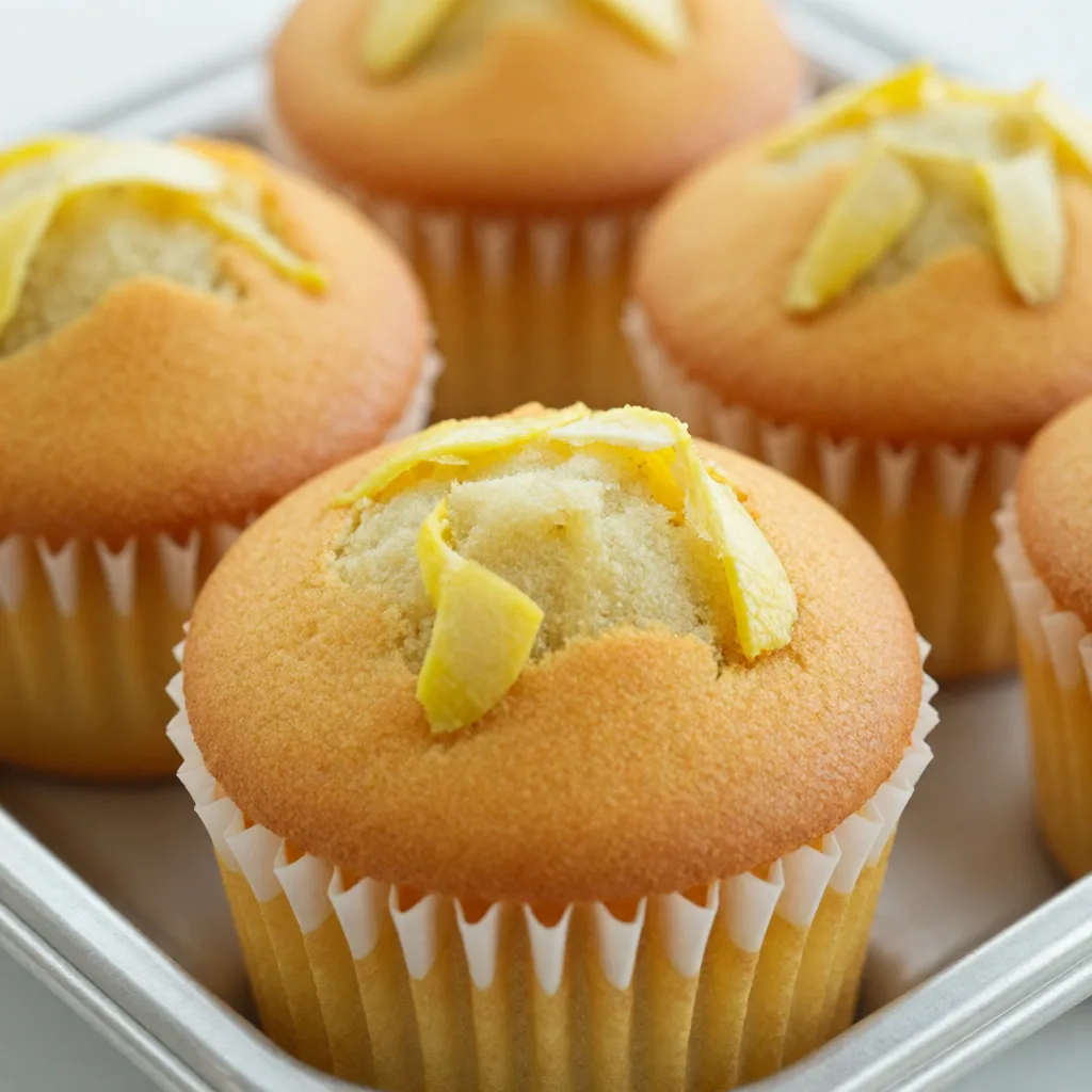 Muffins au miel et au zeste de citron