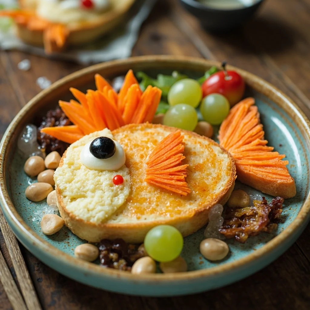 Toast poisson pour le petit-déjeuner