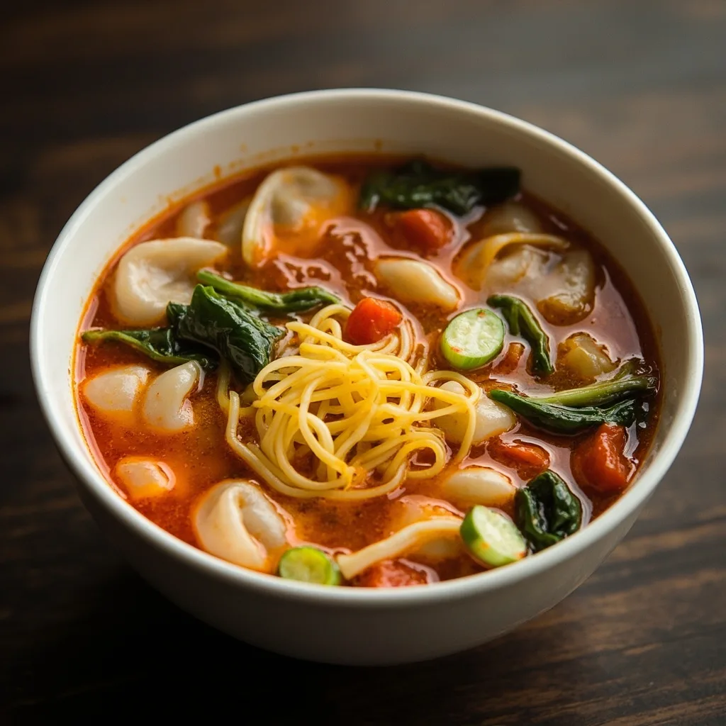 Tomato Dough Drop Soup