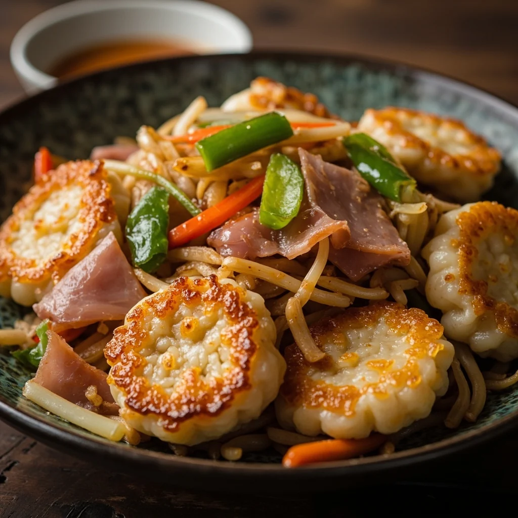 Gâteaux de Riz Sautés aux Légumes