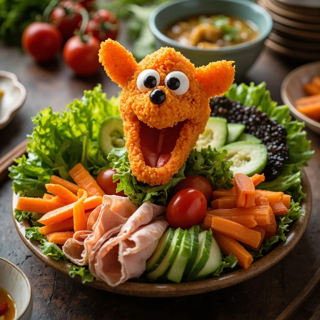 Plateau de Personnage en Légumes