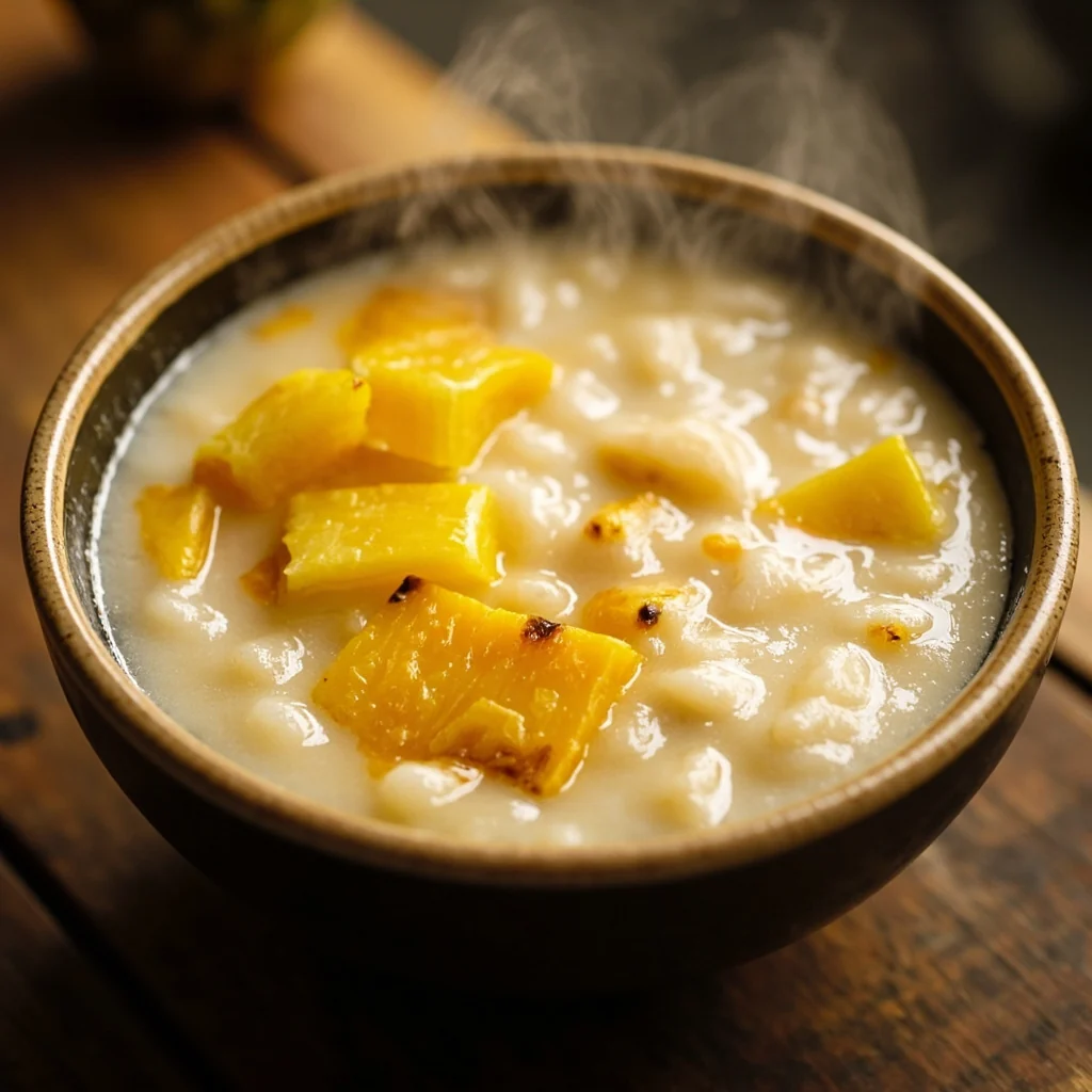 Bouillie de riz à l'ananas