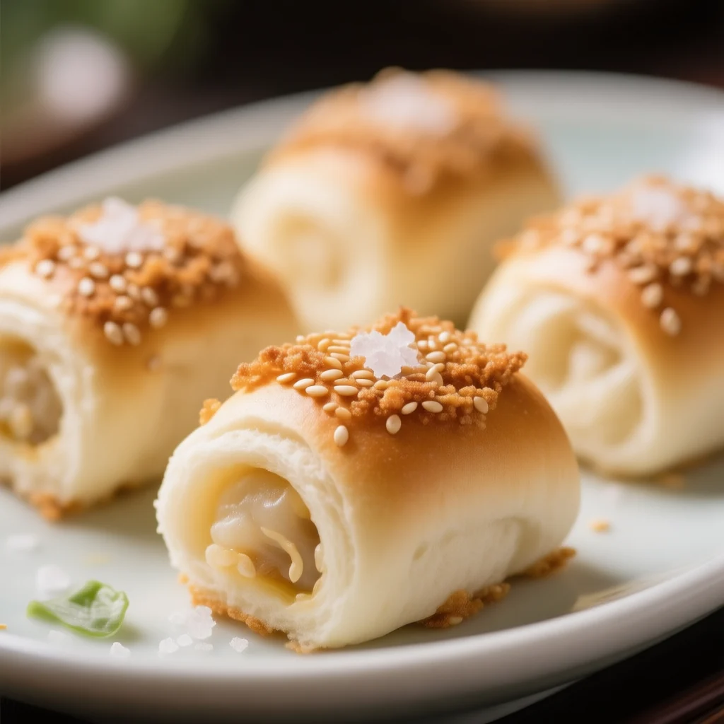 Petits Pains au Sésame et Sel de Mer