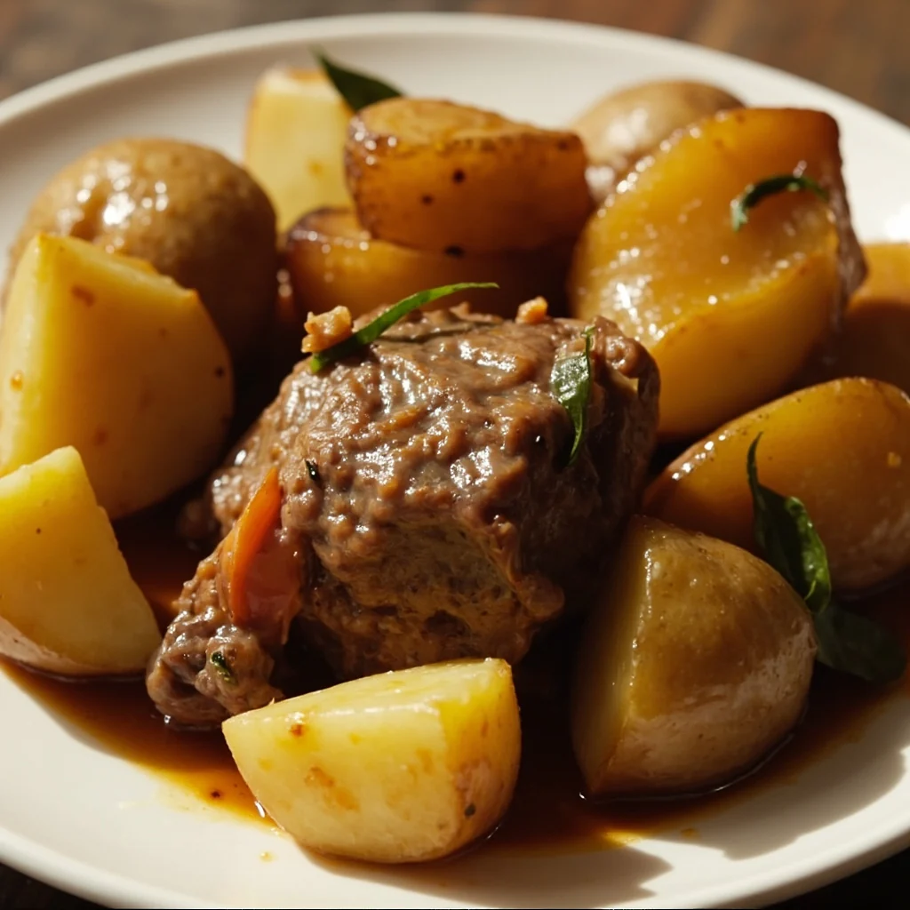 Mouton braisé aux pommes de terre