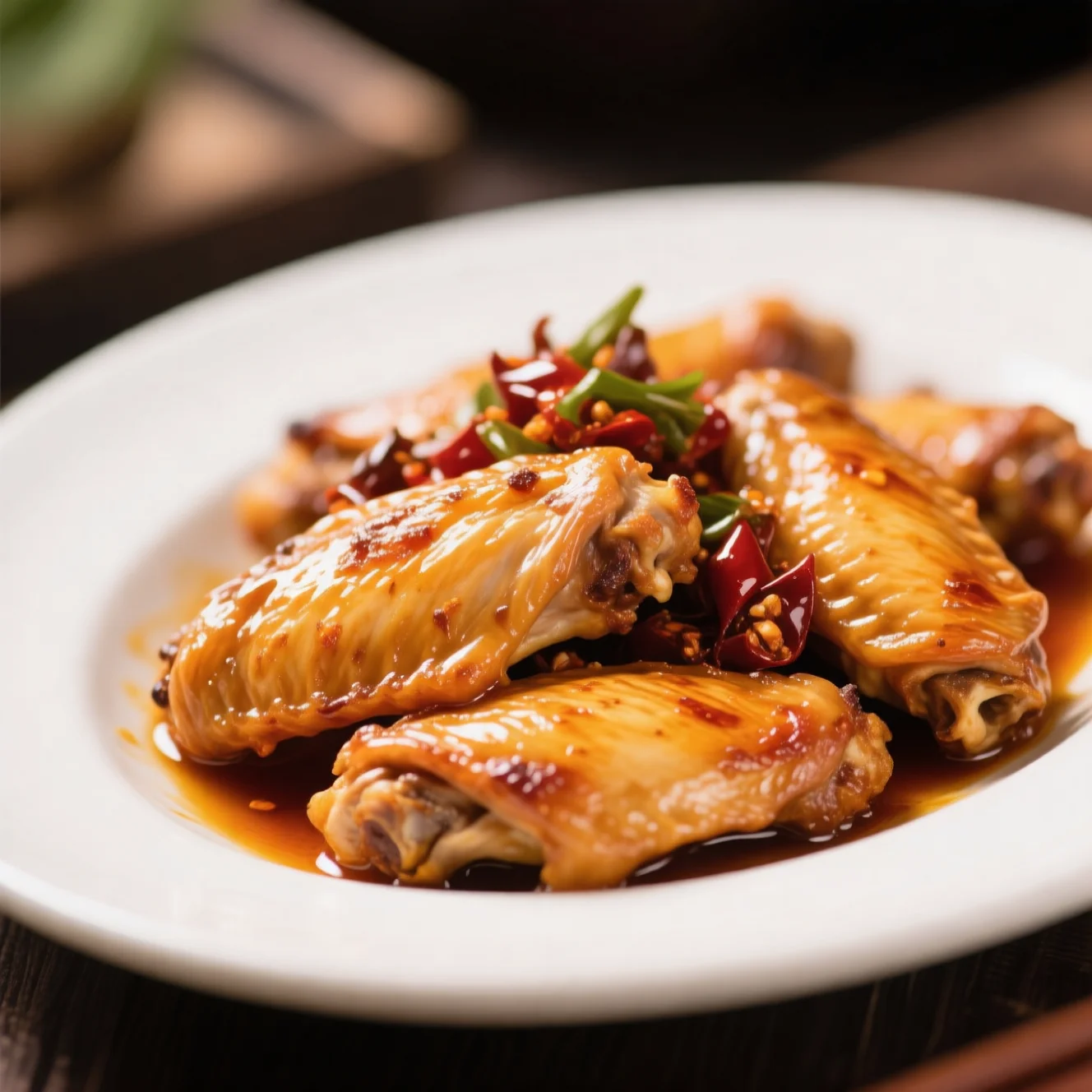 Ailes de Poulet Rôties au Miel Épicé