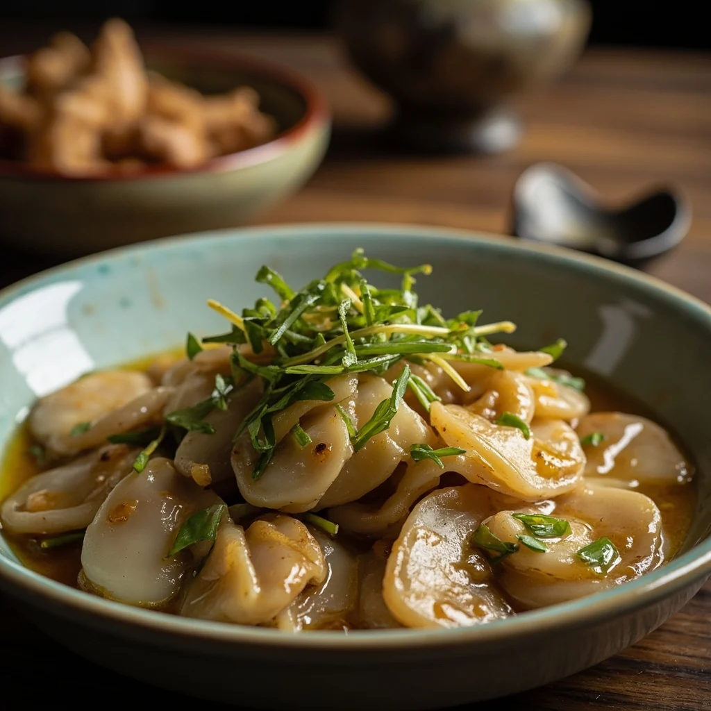 Ormeau à l'huile de ciboule