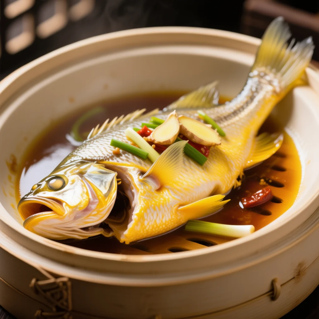 Maigre Jaune à la Vapeur