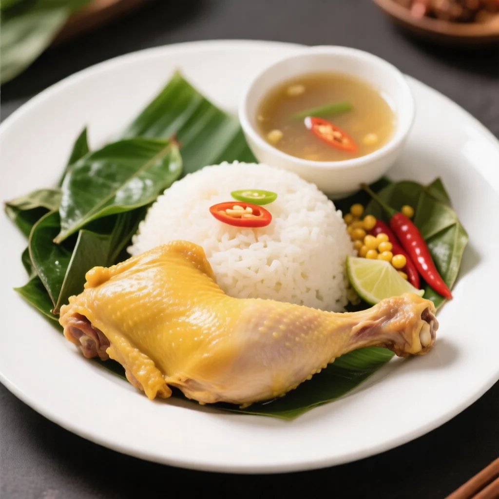 Riz au poulet hainanais