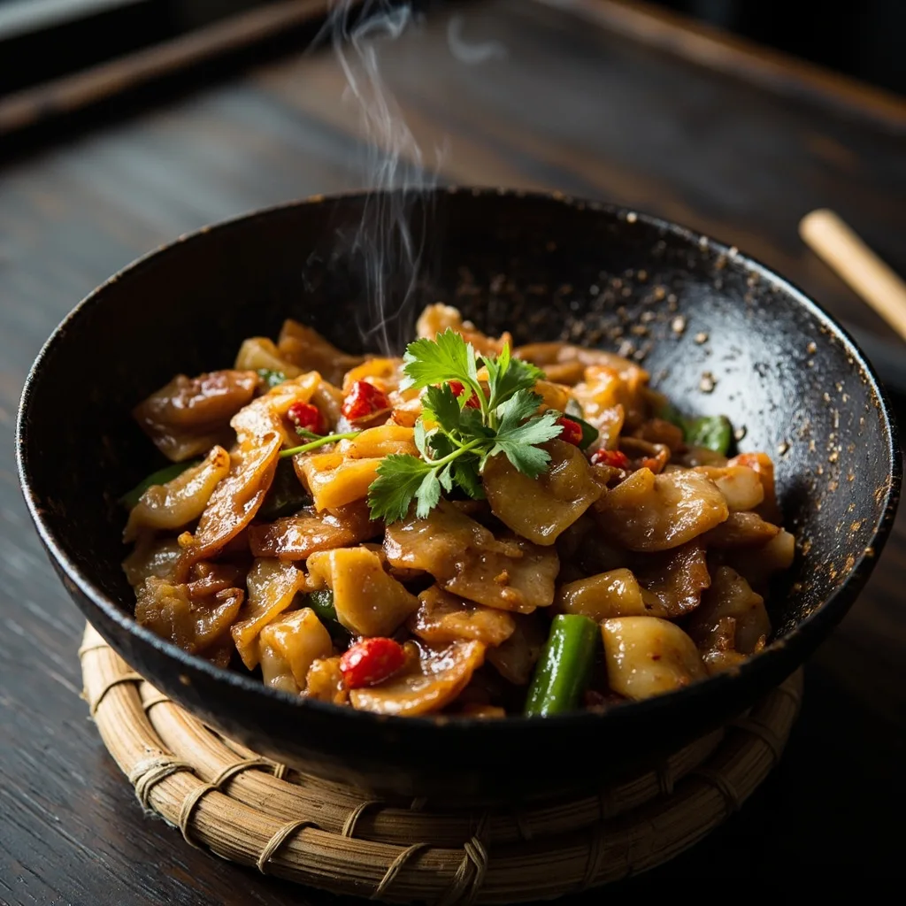 Stir-Fried Pork Belly with Jade Bamboo Shoots