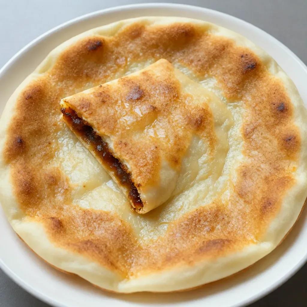 Pain plat levé au sucre brun