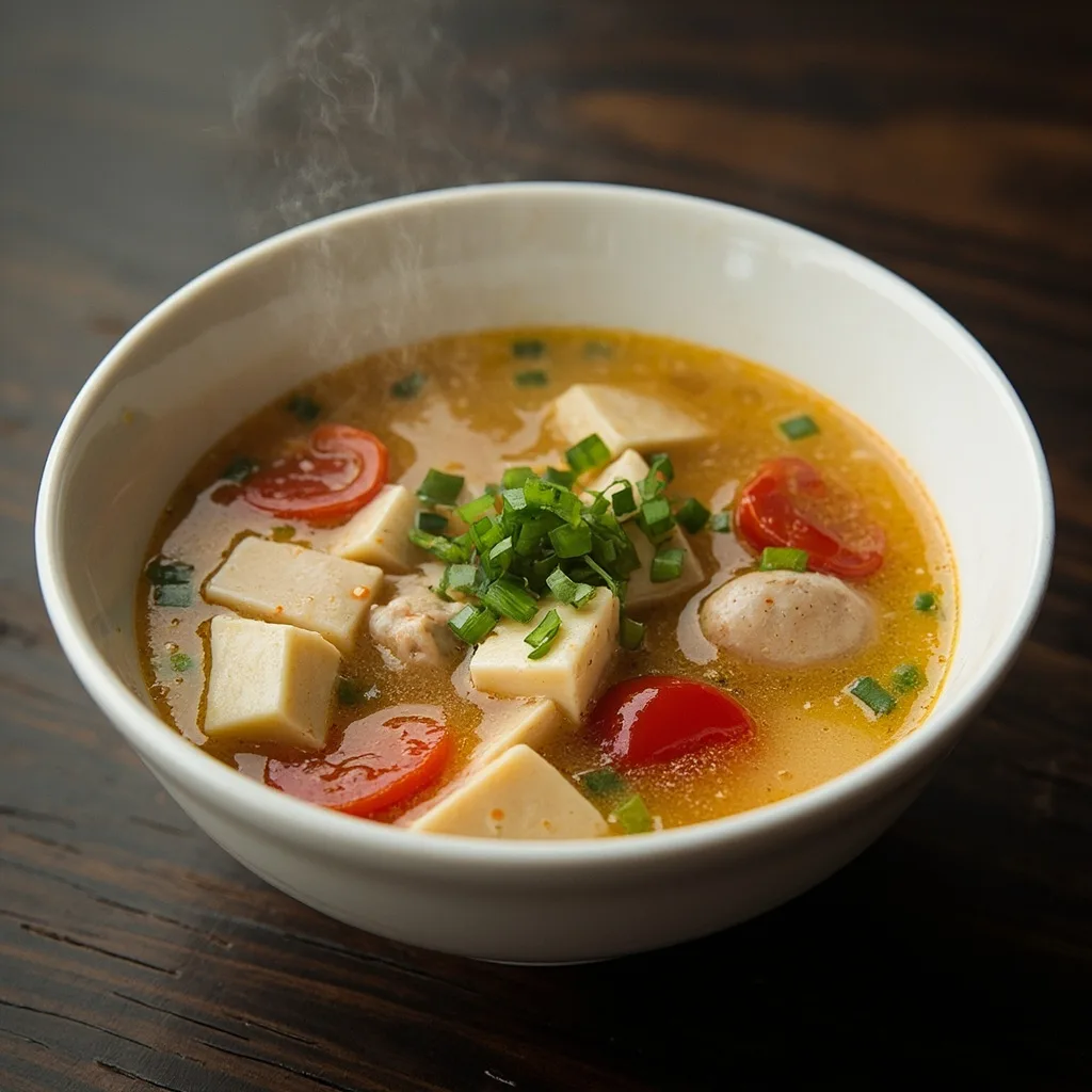 Tofu Meatball Soup