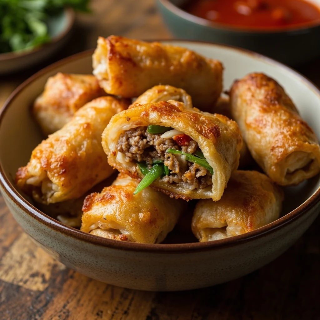 Roulés de Printemps au Porc et Légumes Croustillants