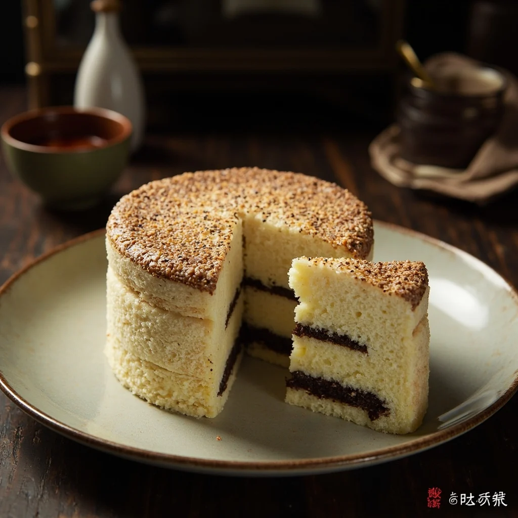 Gâteau Chiffon au Sésame Noir