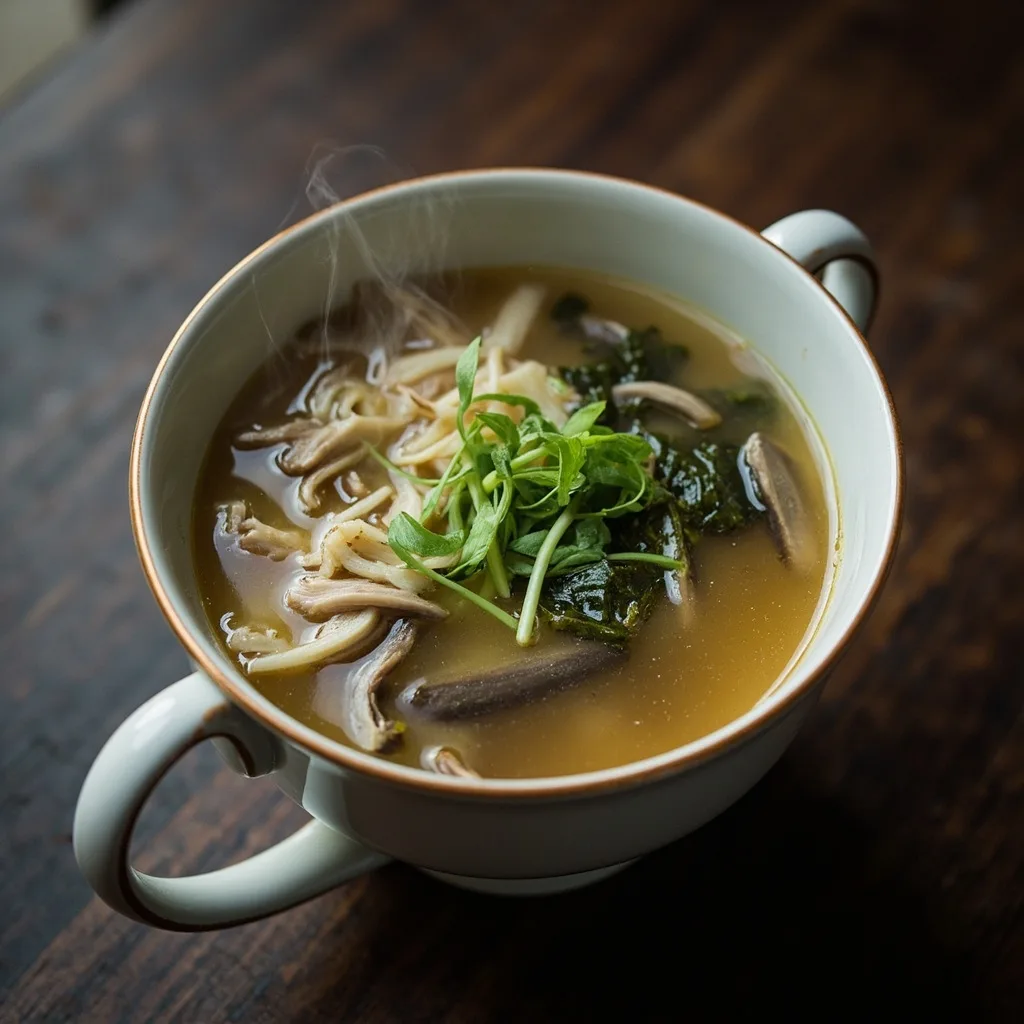 Chicken and Dried Seaweed Soup