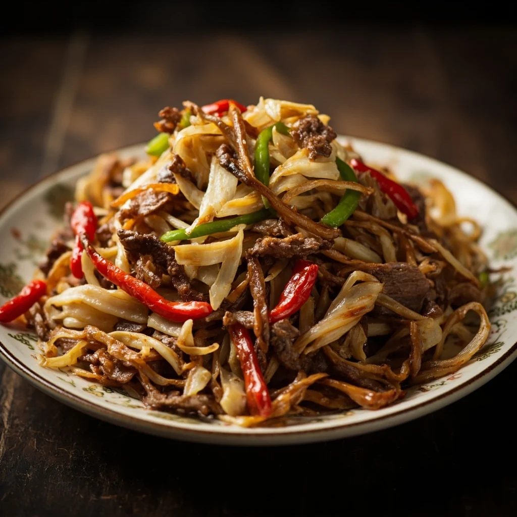 Bœuf Effiloché à l'Ail