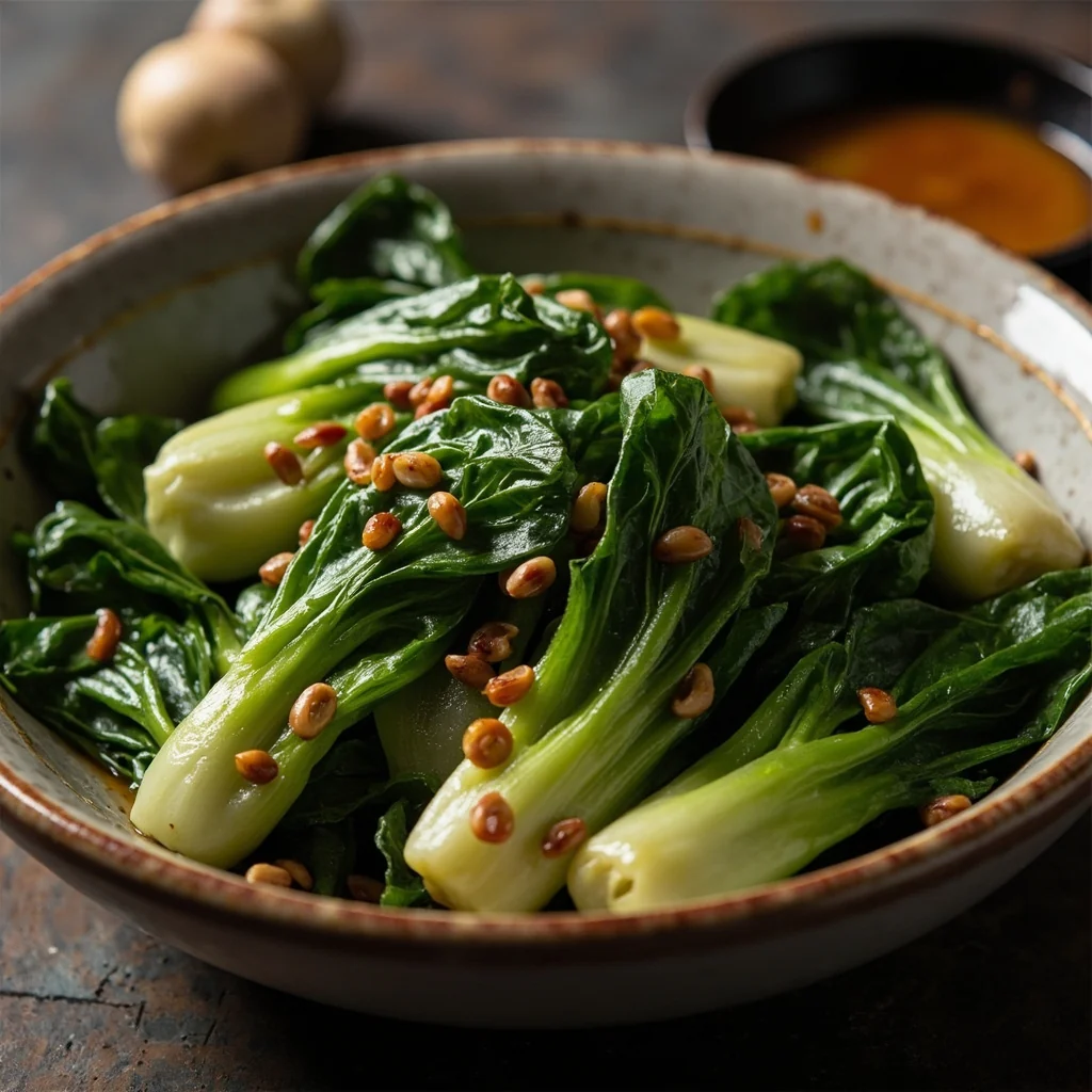 Bok Choy Bébé Sauté aux Baies de Sichuan