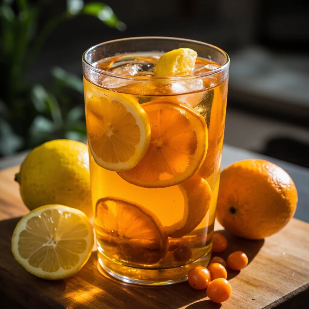 Thé en couches aux agrumes et miel