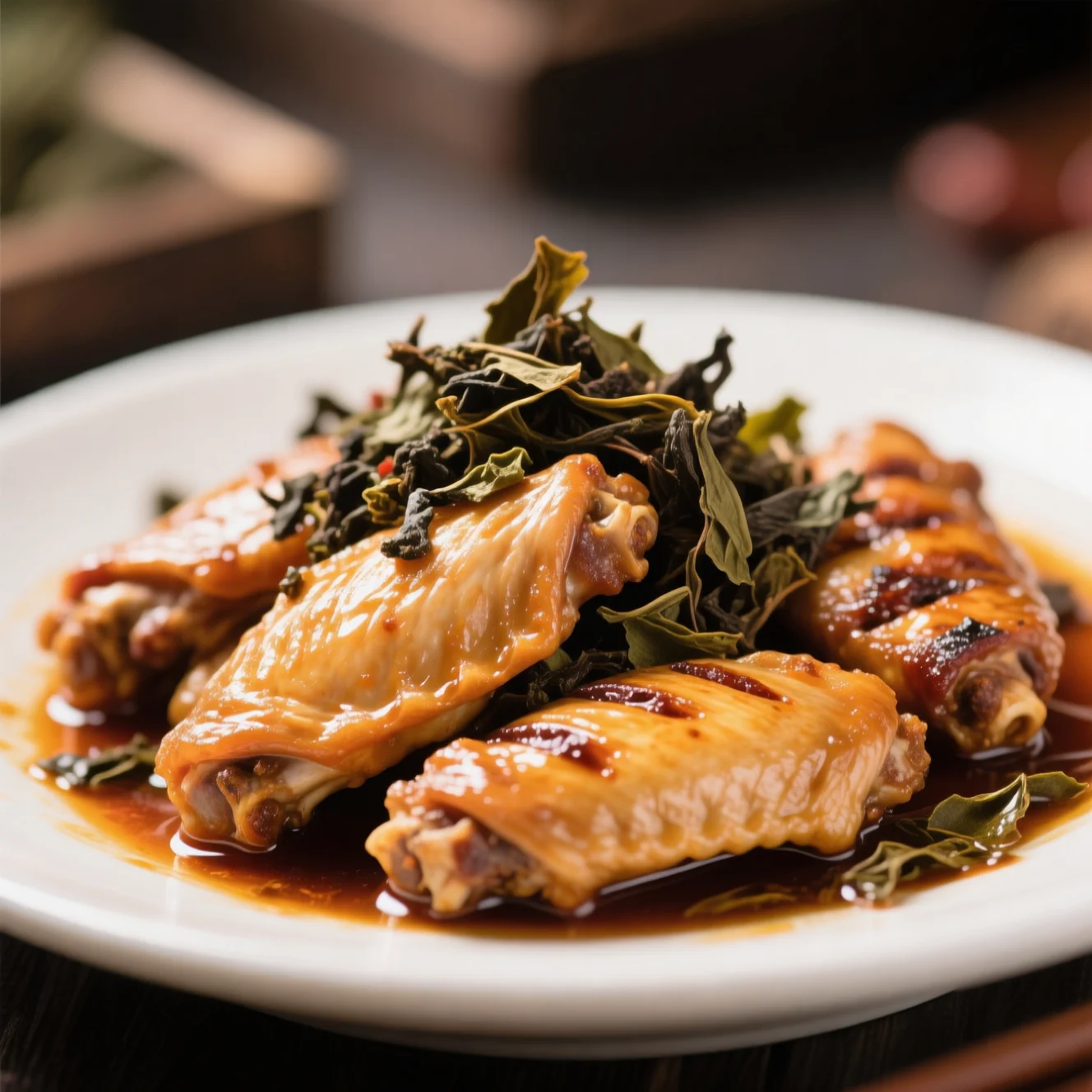 Ailes de poulet au thé Oolong