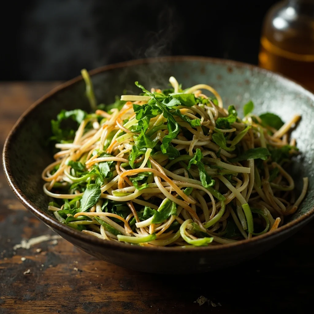 Pousses de luzerne au baijiu