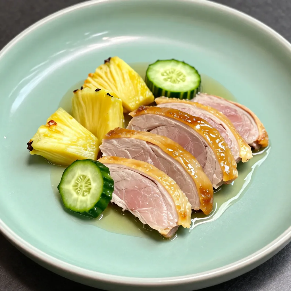 Cold Tossed Fire Duck with Pineapple