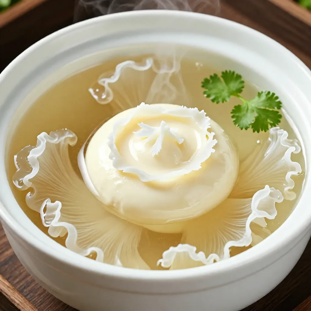 Sopa de Pollo y Hongo Blanco