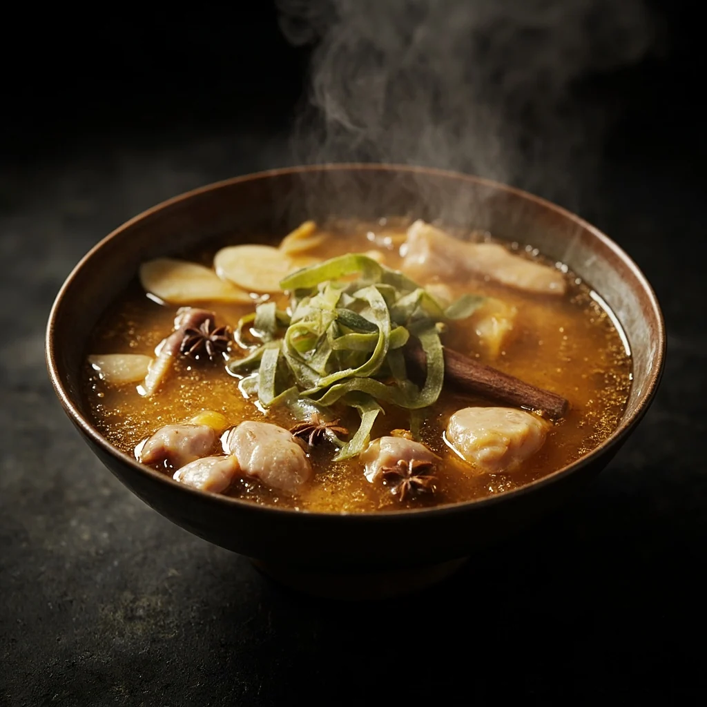 Soupe de porc aux algues