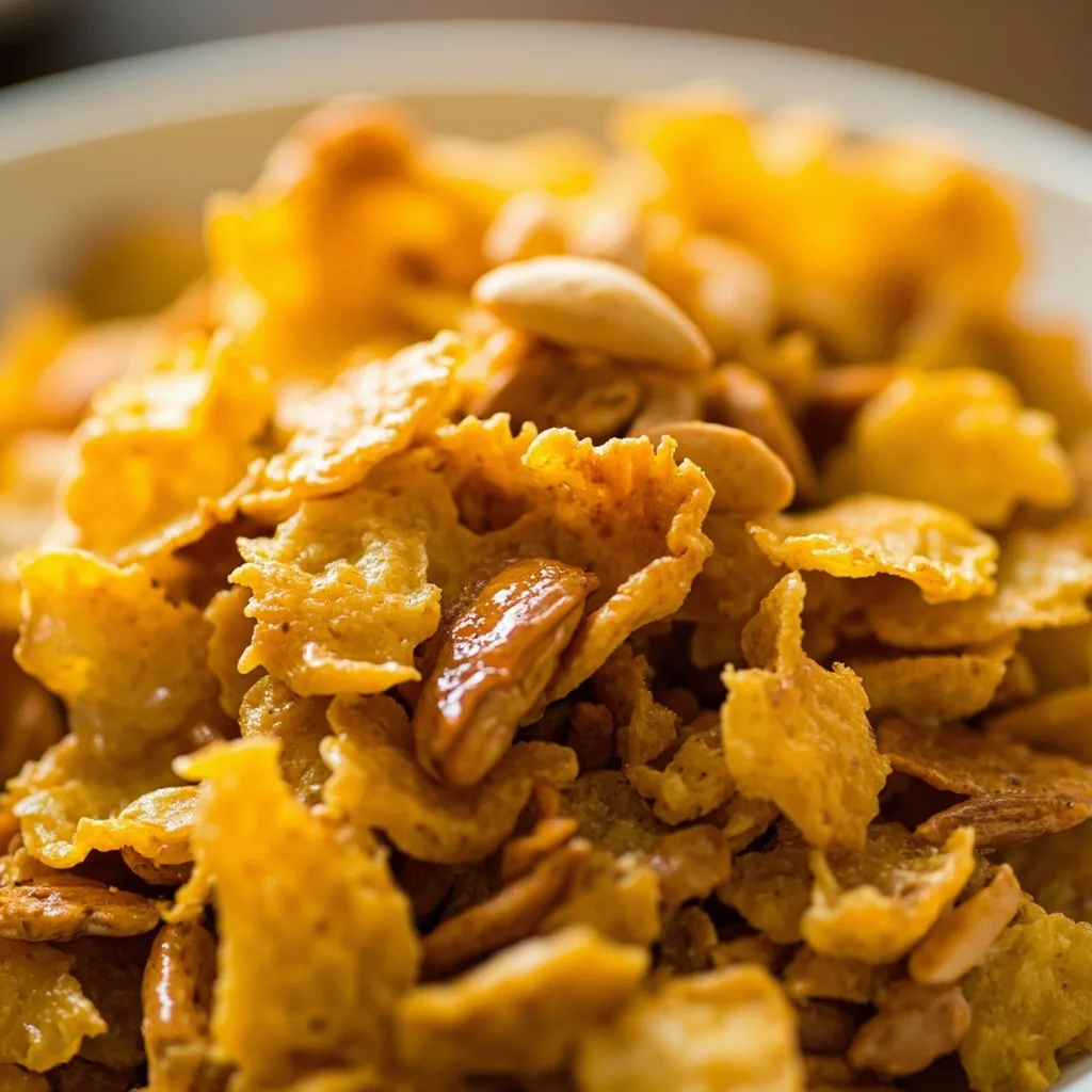 Arachides frites aux corn flakes