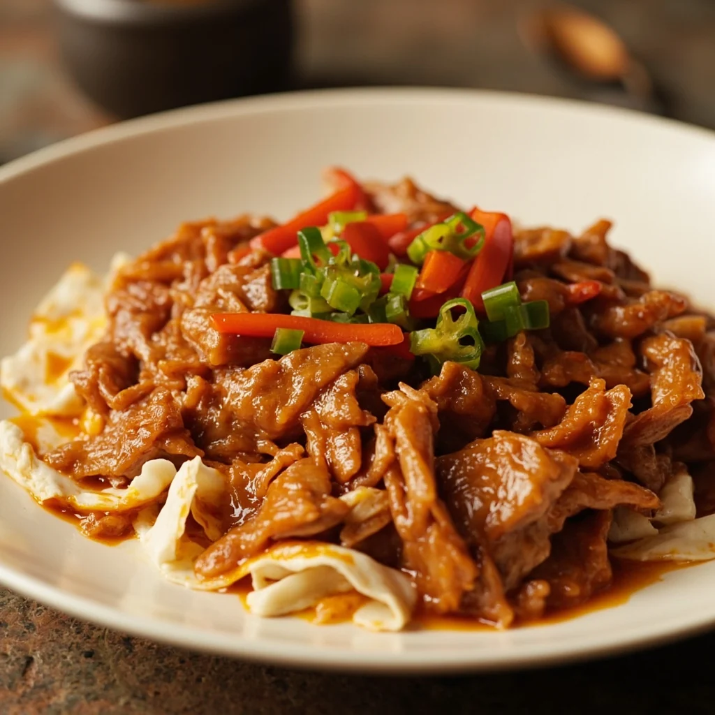 Porc de Pequin à la Sauce Haricots Sucrés