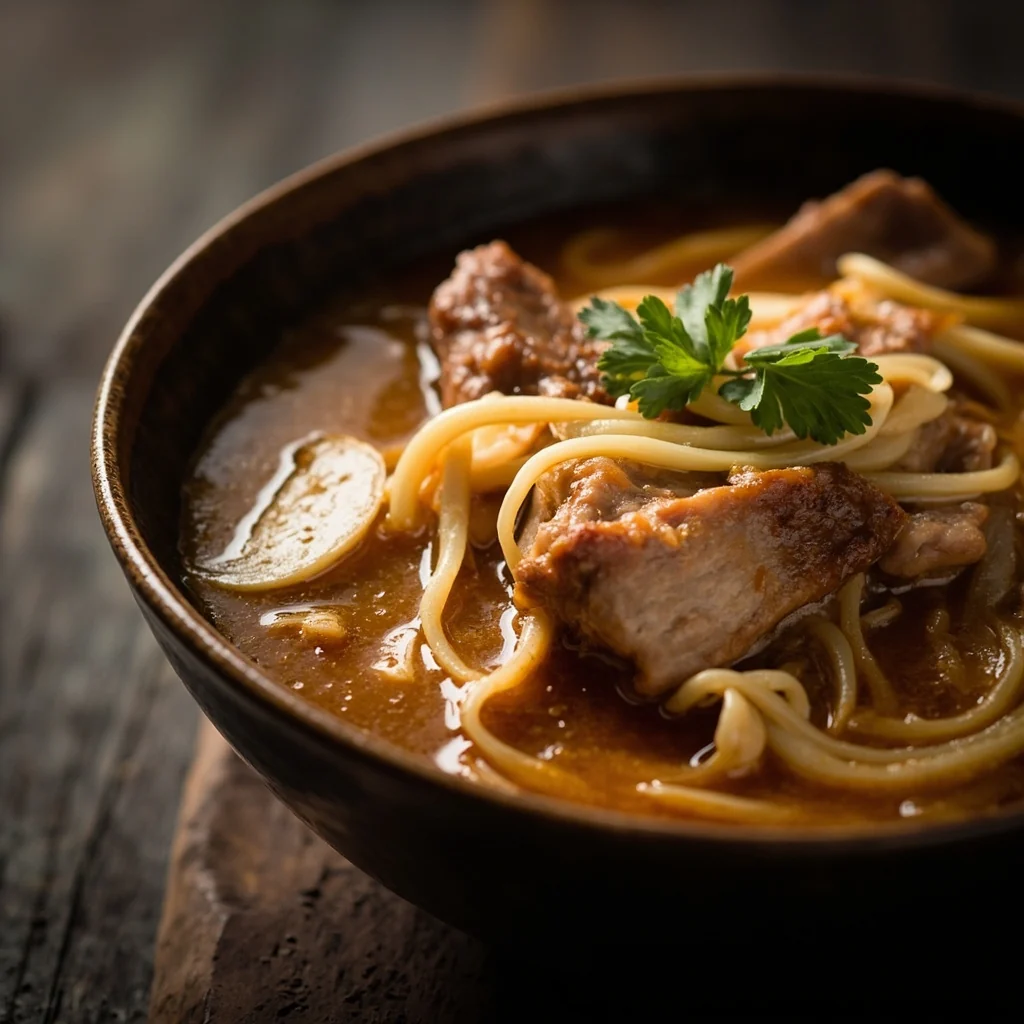 Soupe de côtes de porc aux racines de lotus