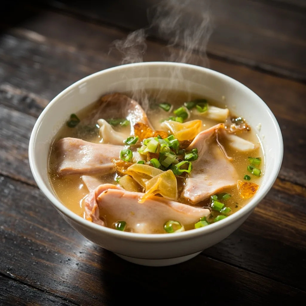 Old Ginger Pork Slice Soup