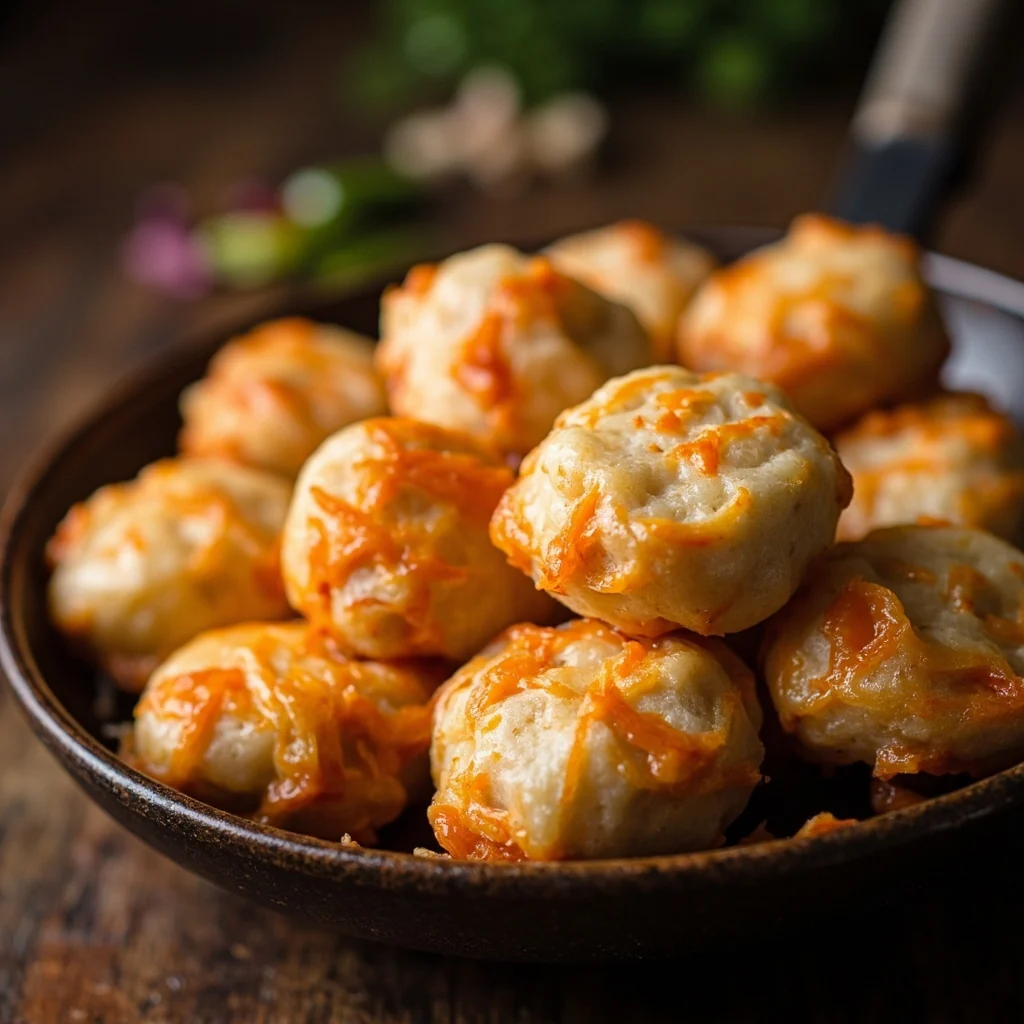Buns aux carottes dorés avec croûte croustillante