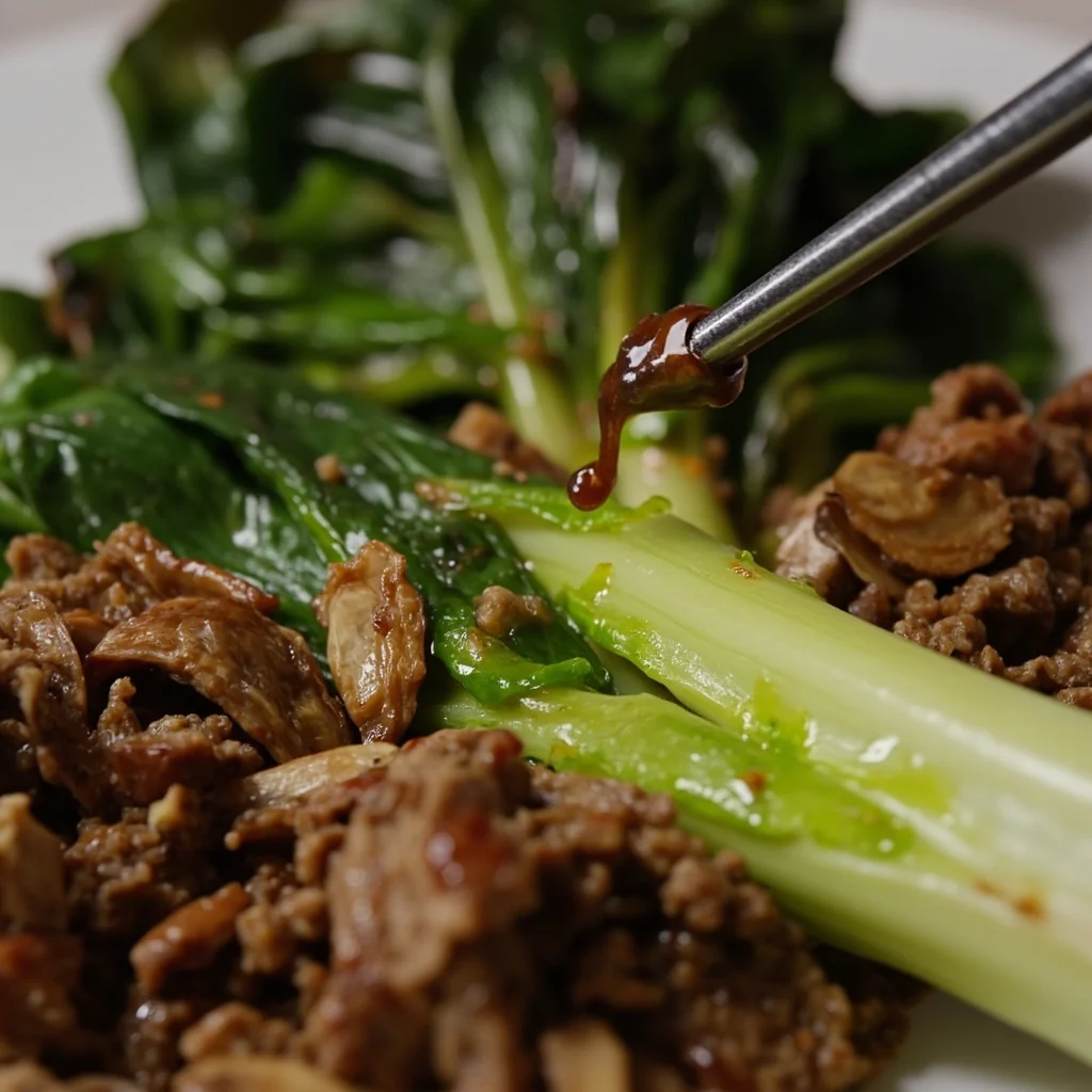 Champignons au navet braisé