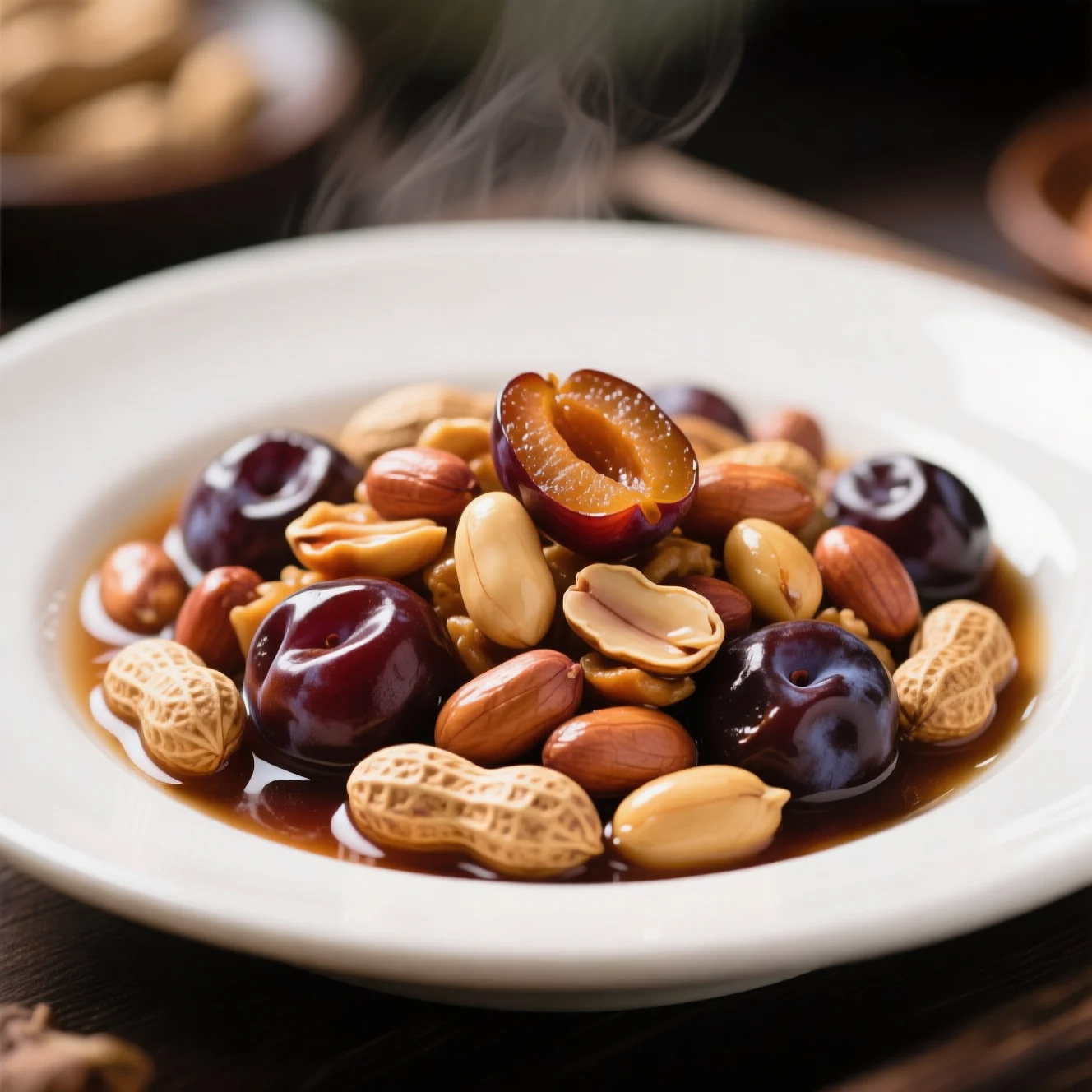 Arachides mijotées aux prunes