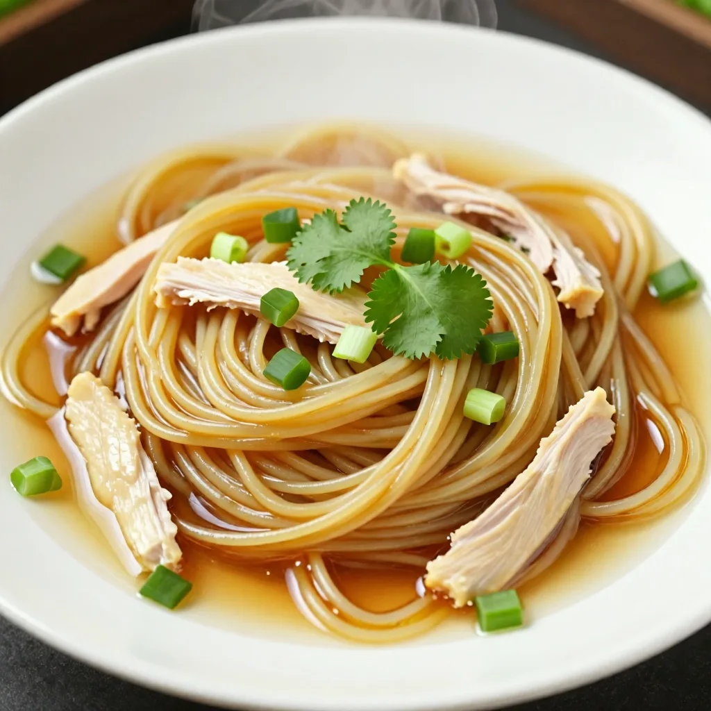 Shredded Chicken Stir-Fried Noodles