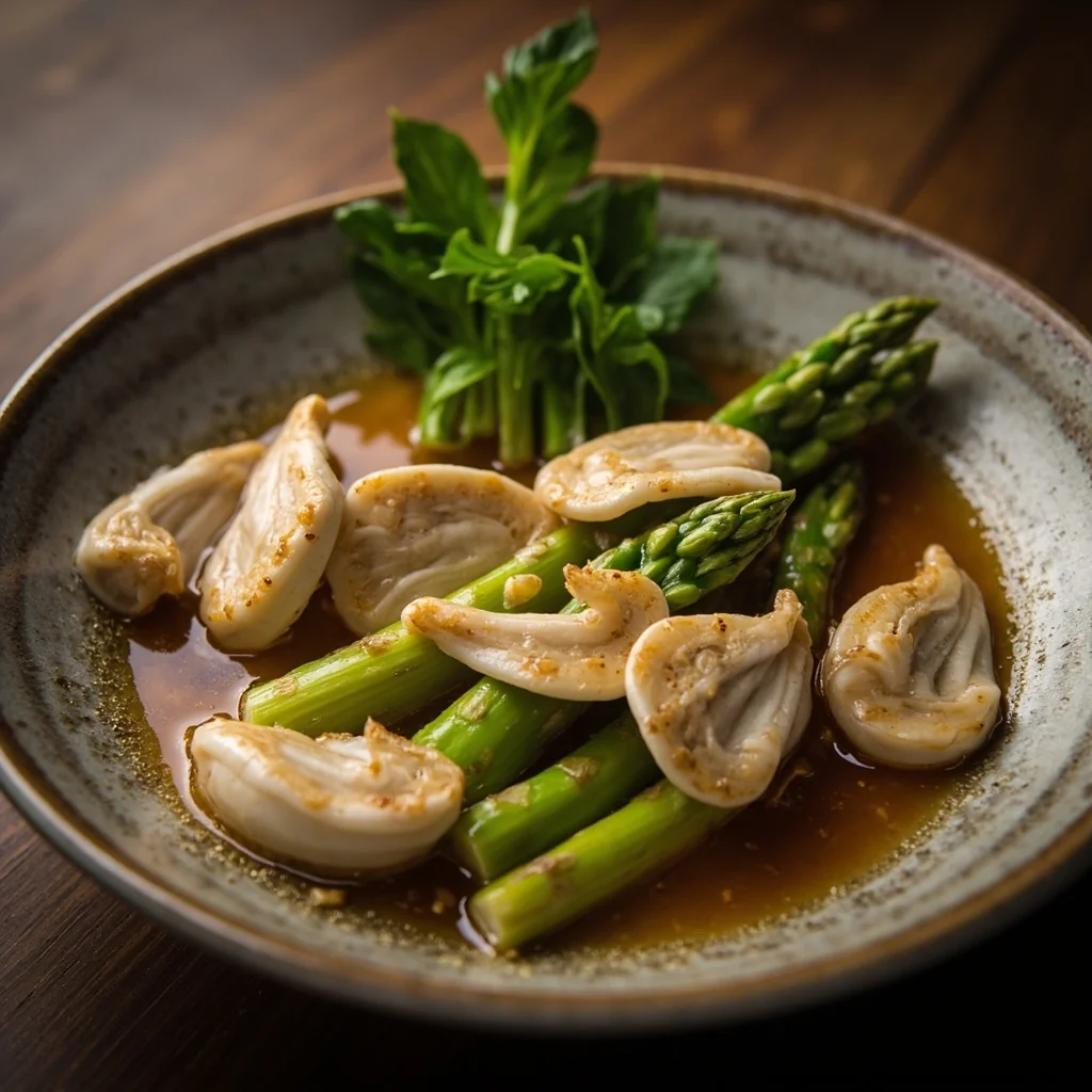 Champignon de Bambou aux Asperges en Bouillon Supérieur