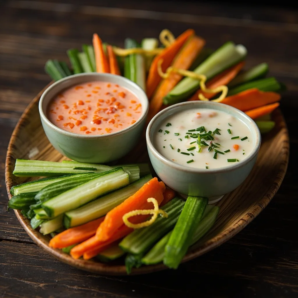 Crudités with Two Dipping Sauces