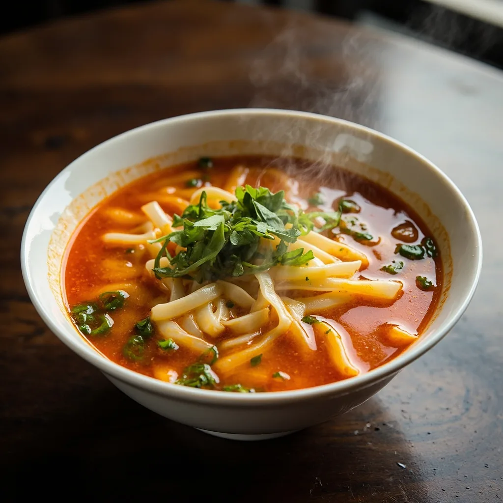 Tomato Egg Cellophane Noodle Soup