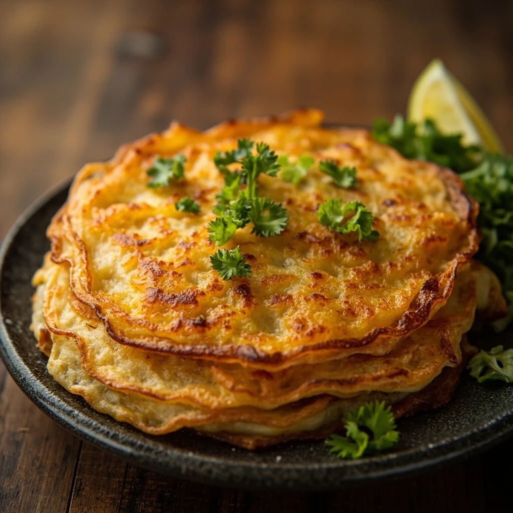 Crêpes croustillantes au chayotte