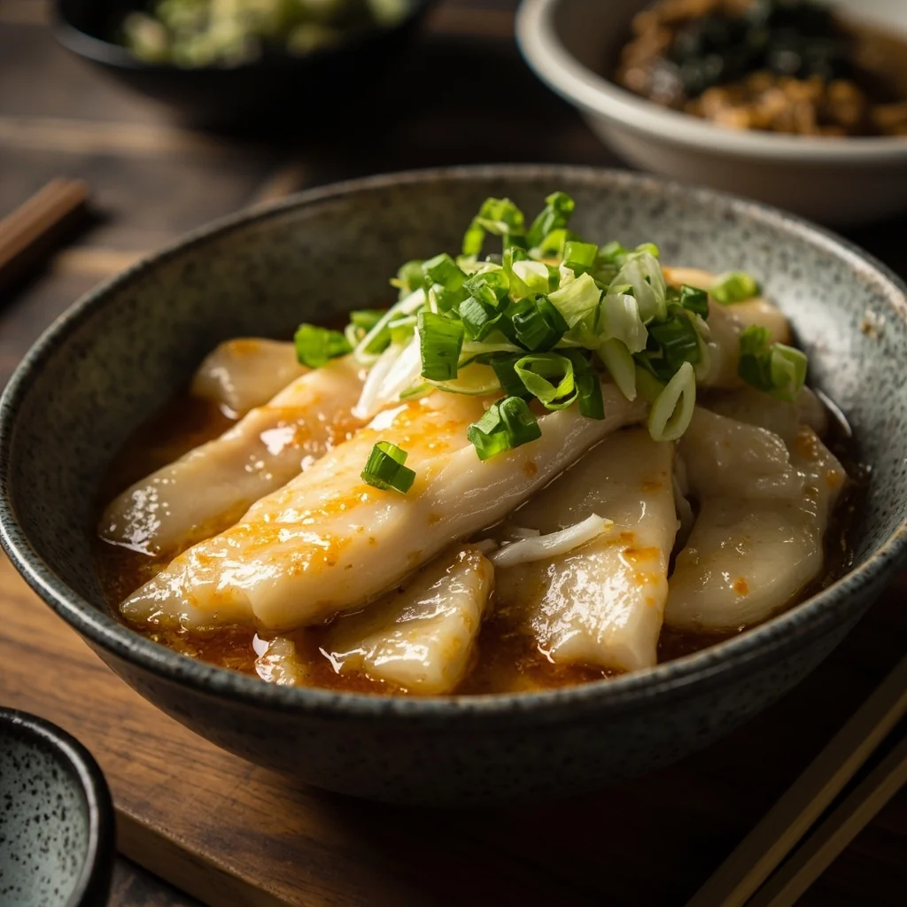 Poisson-chat jaune cuit à la vapeur en deux étapes au gingembre