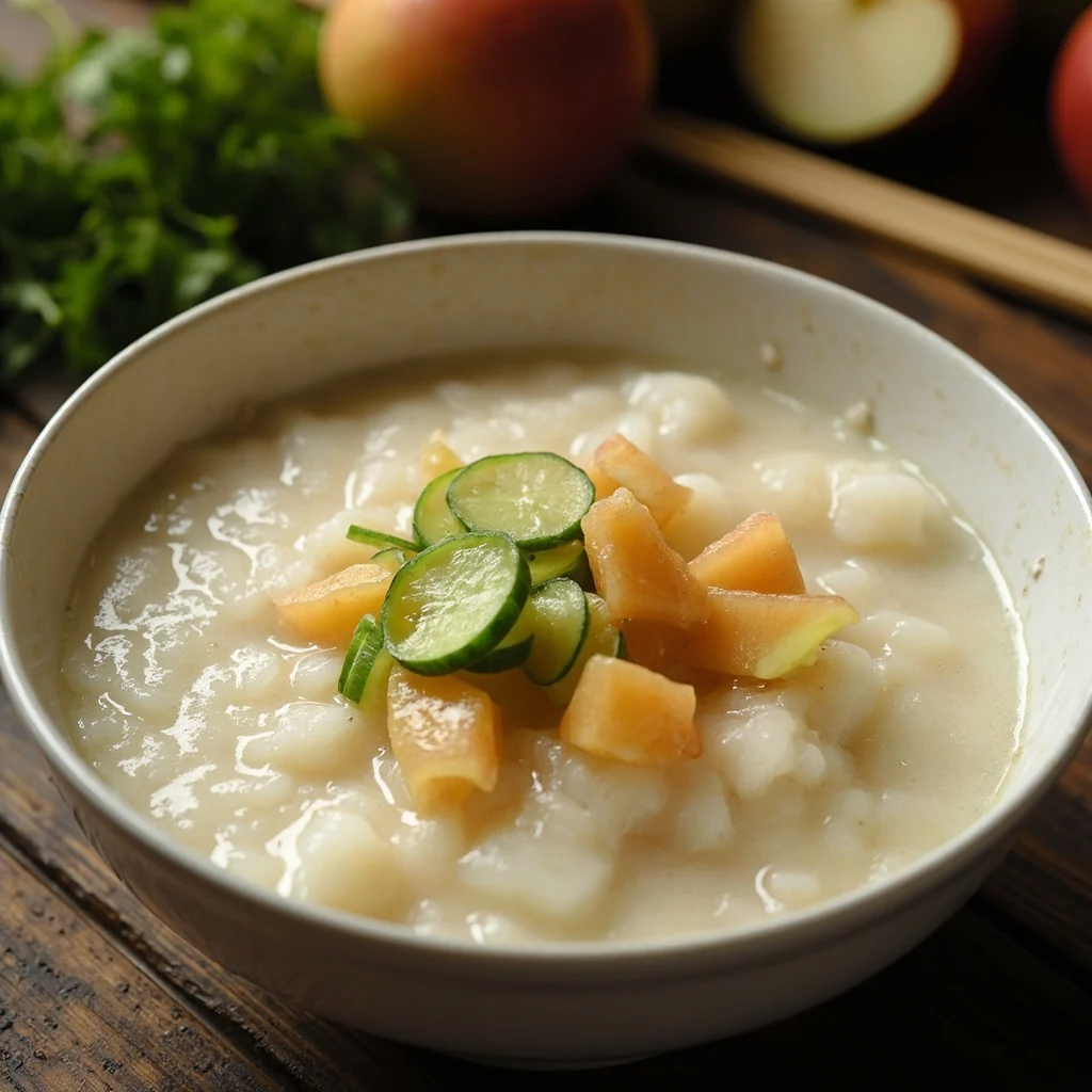 Congee aux fruits