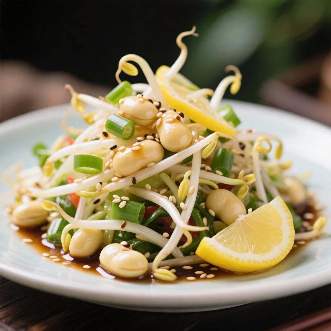 Salade de germes de soja froide