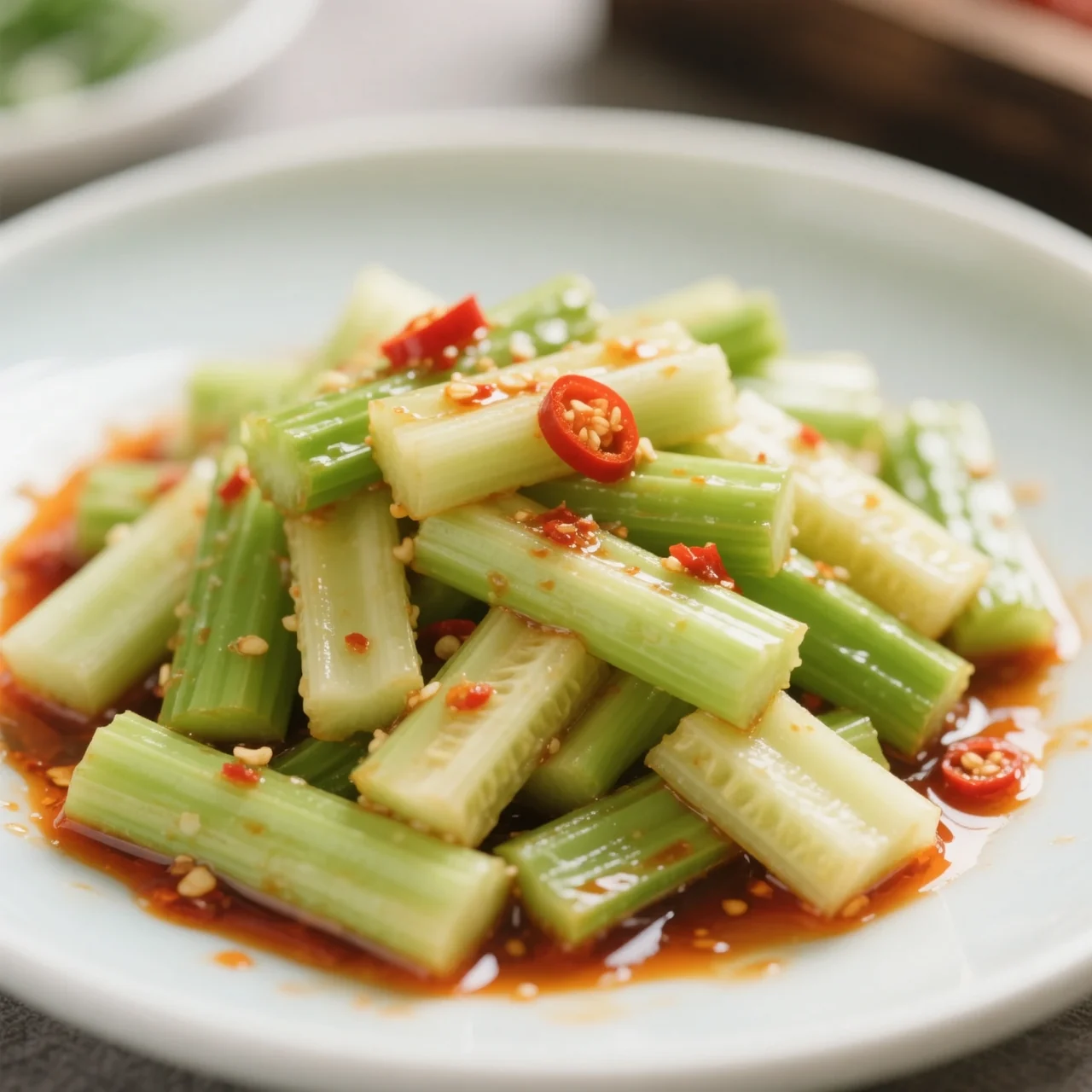 Celtuce à la laitue sauté