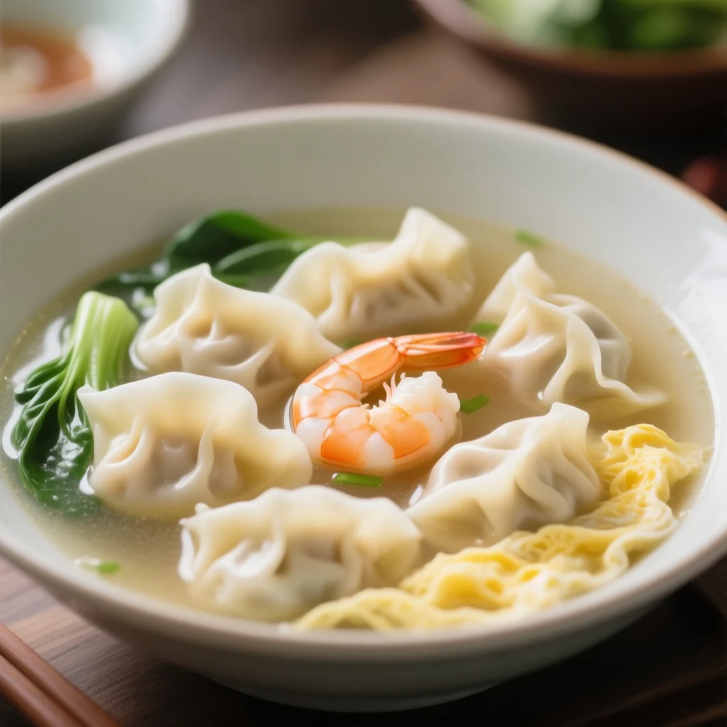 Soupe aux Wontons aux Crevettes