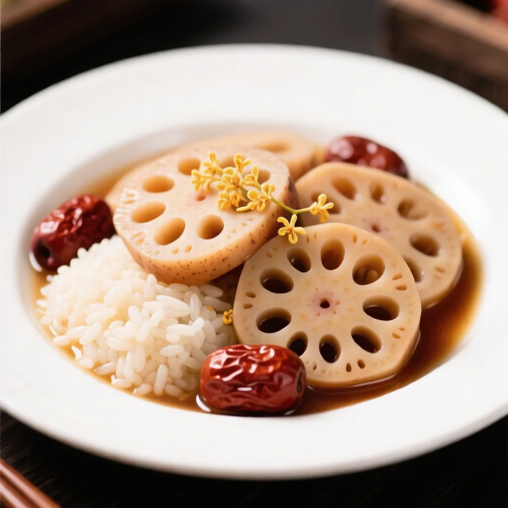 Racine de lotus farcie à l'osmanthe