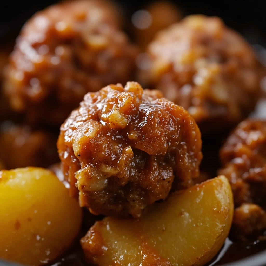 Boulettes de bœuf braisées aux pommes de terre