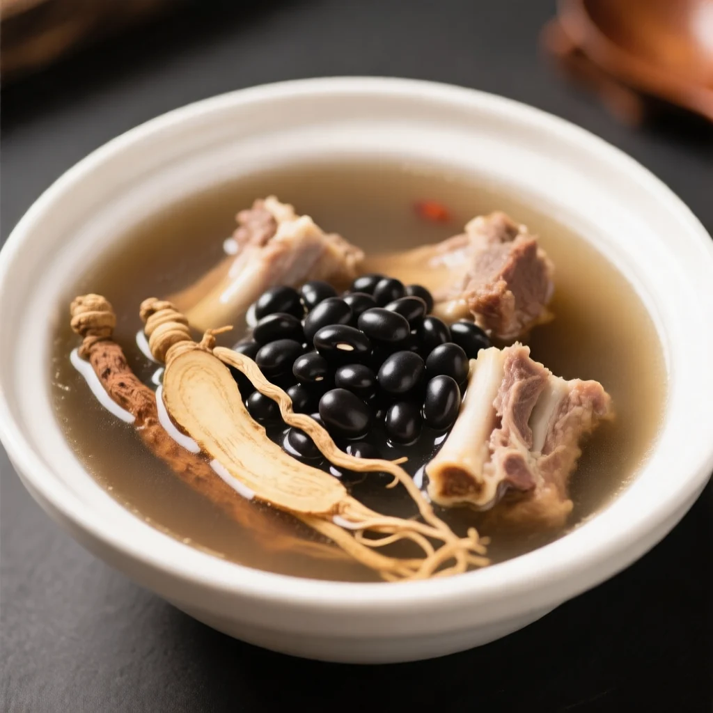 Black Bean and Angelica Pork Rib Soup