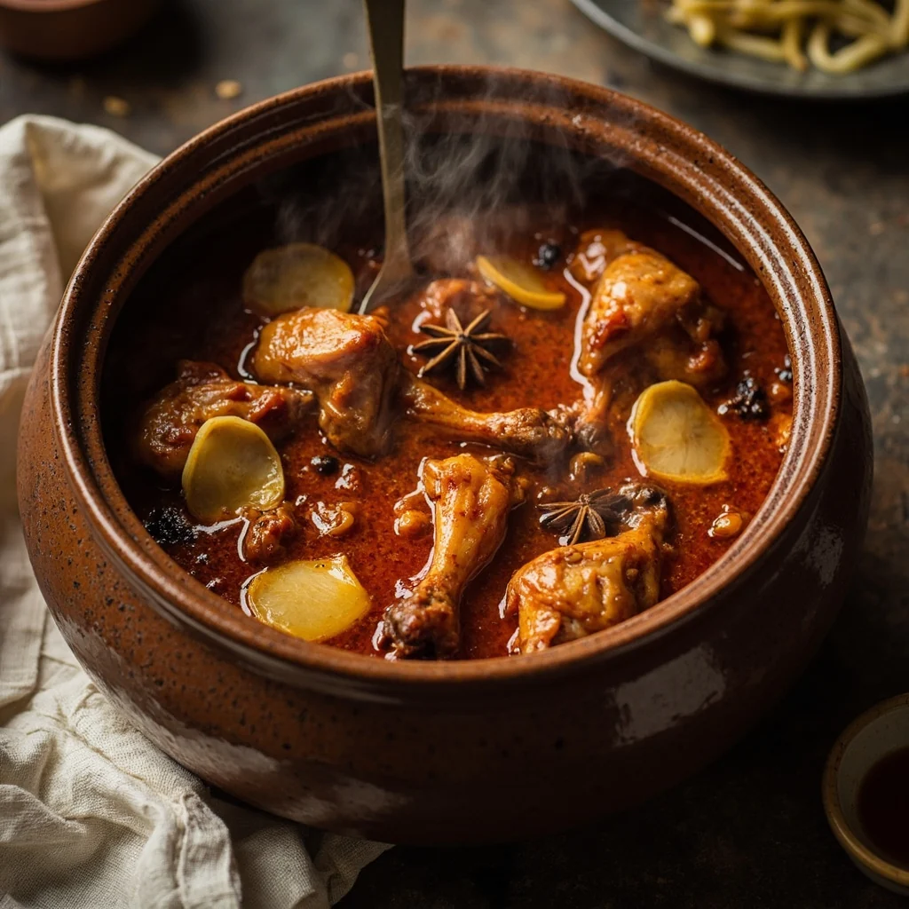 Poulet en Marmite de Terre Cuite Maison