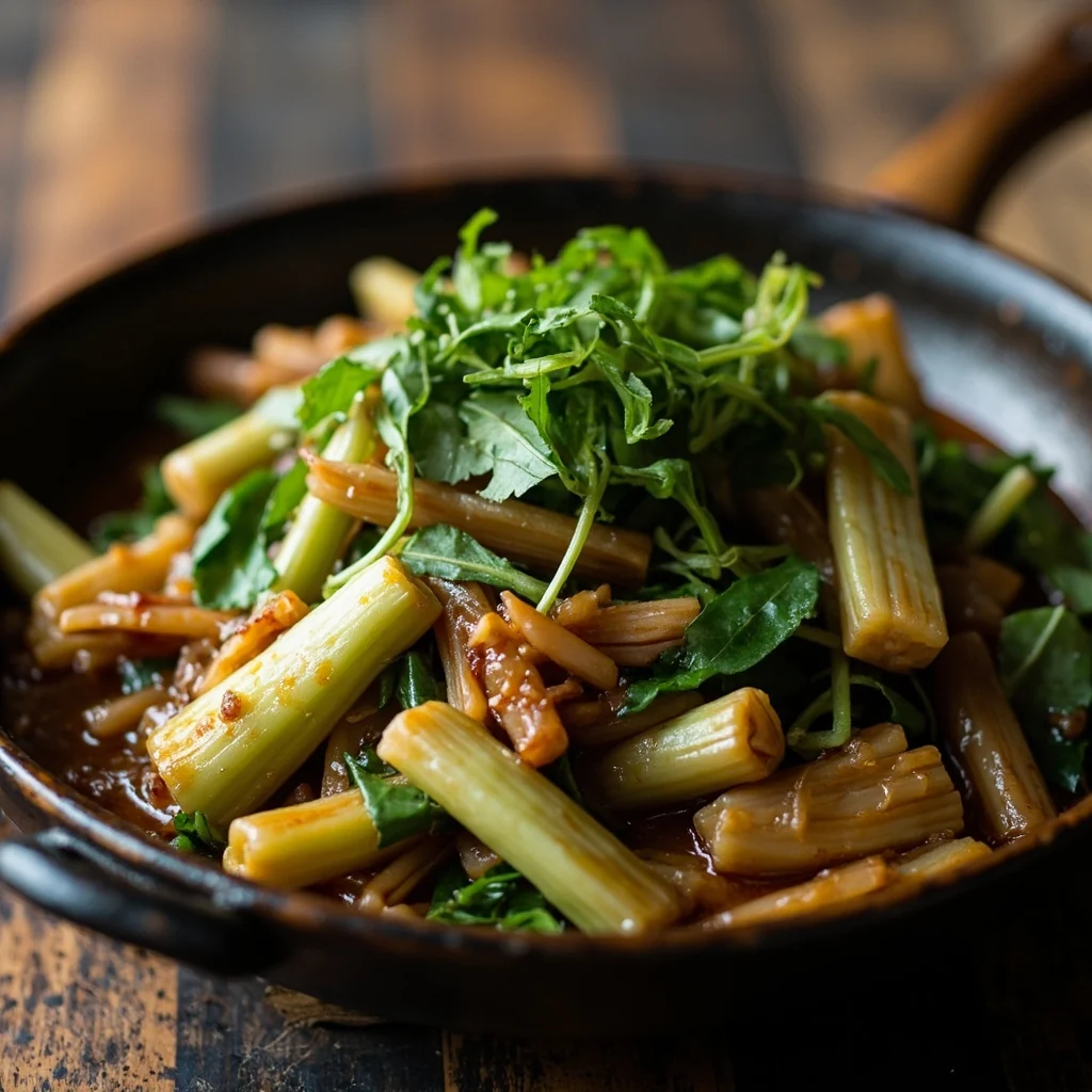 Bambous d'hiver avec Tatsoi