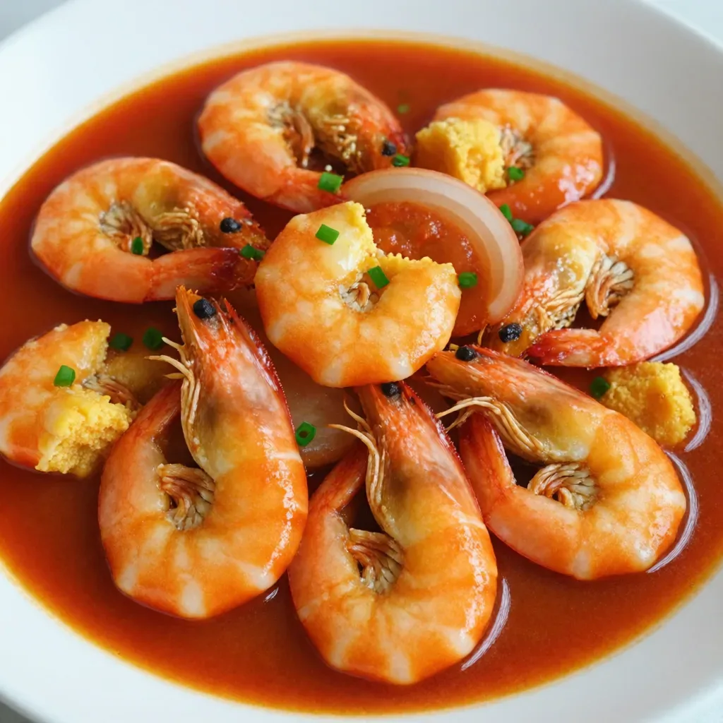 Crevettes au piment à la singapourienne